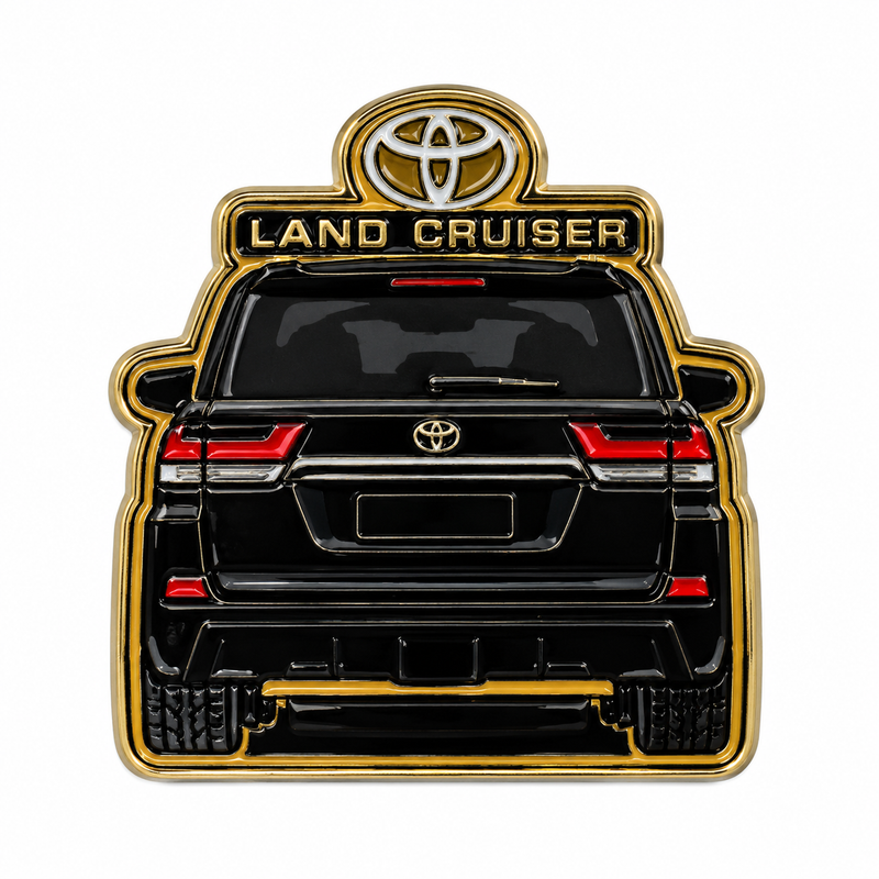 Land Cruiser Rear — Metal Phone Sticker