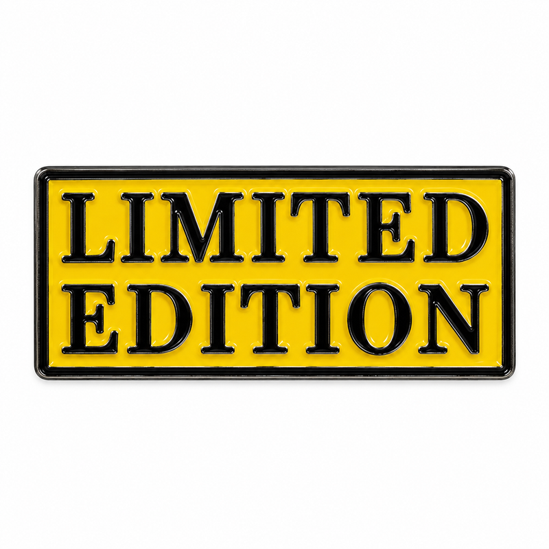 Limited Edition Black Letters — Metal Phone Sticker