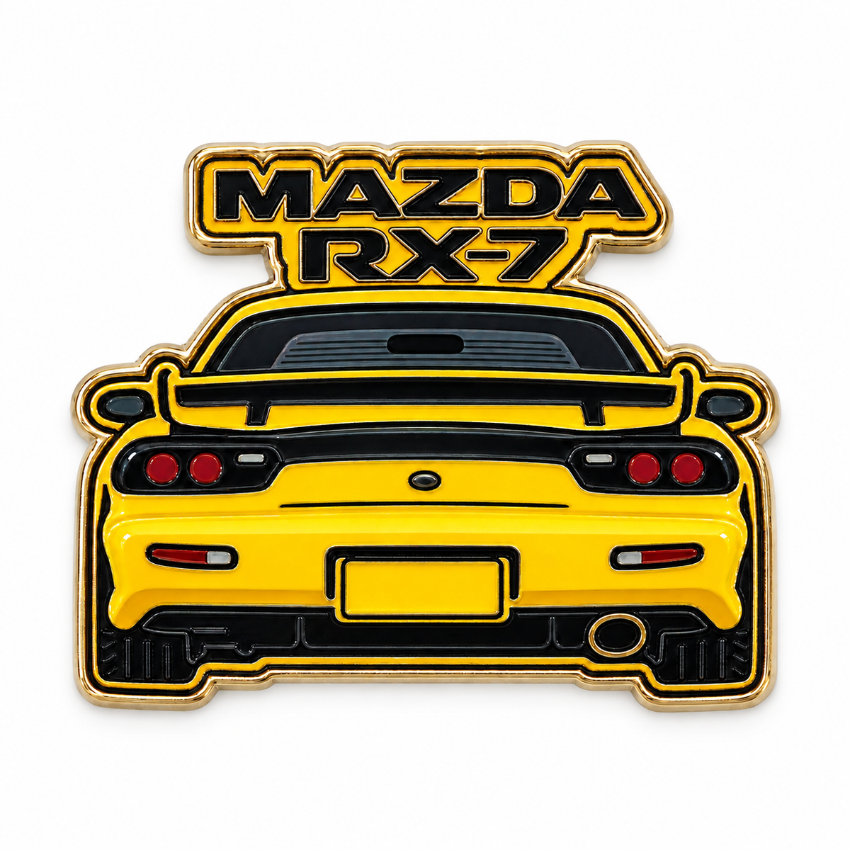 Mazda RX7 Rear — Metal Phone Sticker