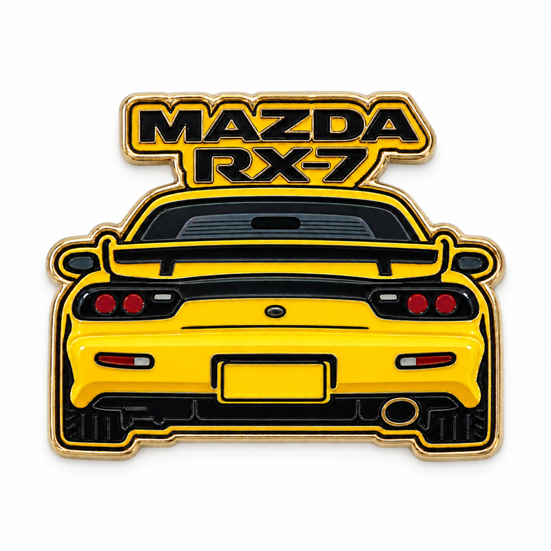 Mazda RX7 Rear — Metal Phone Sticker