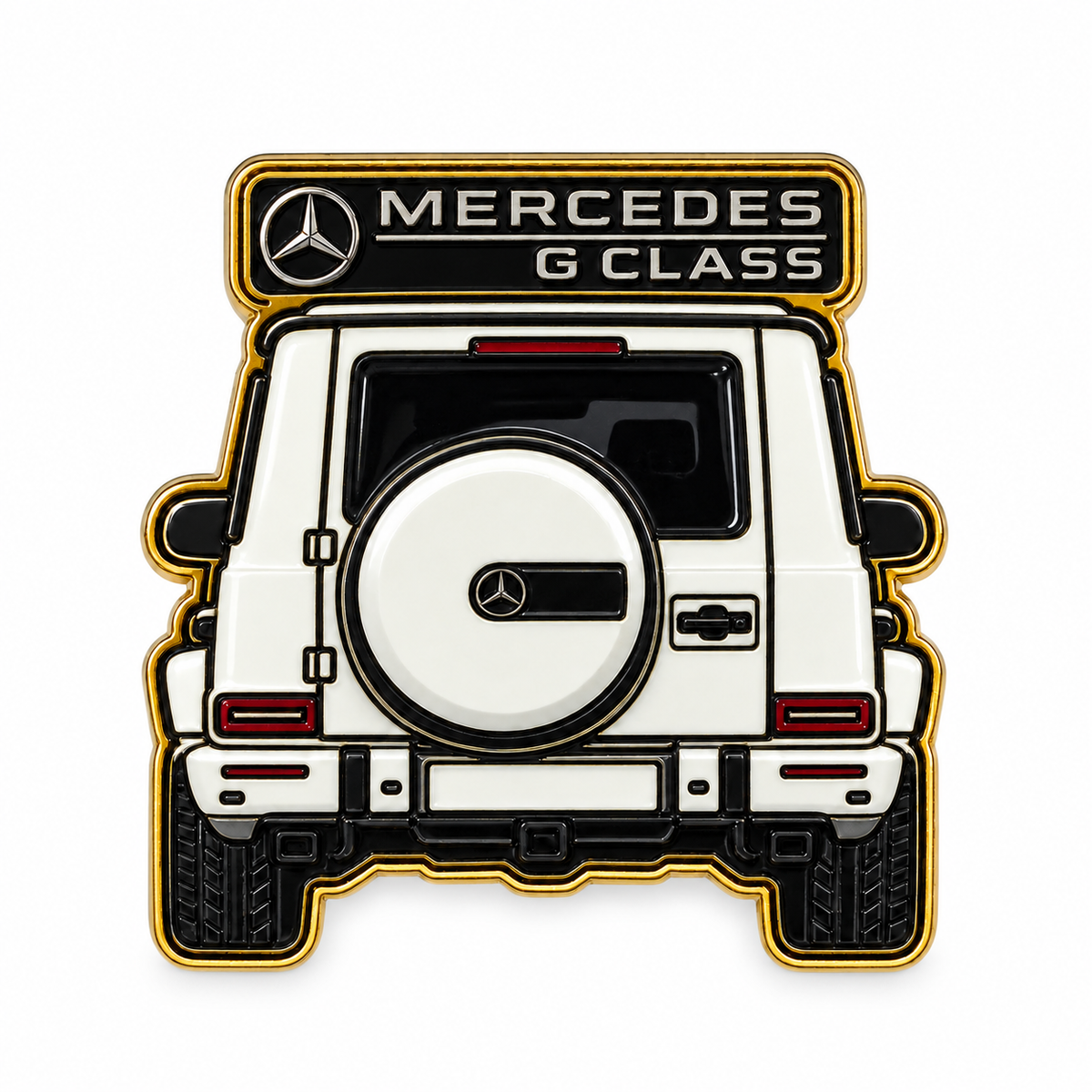 Mercedes G-Class Rear — Metal Phone Sticker