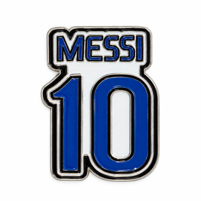 Messi Number 10 — Metal Phone Sticker