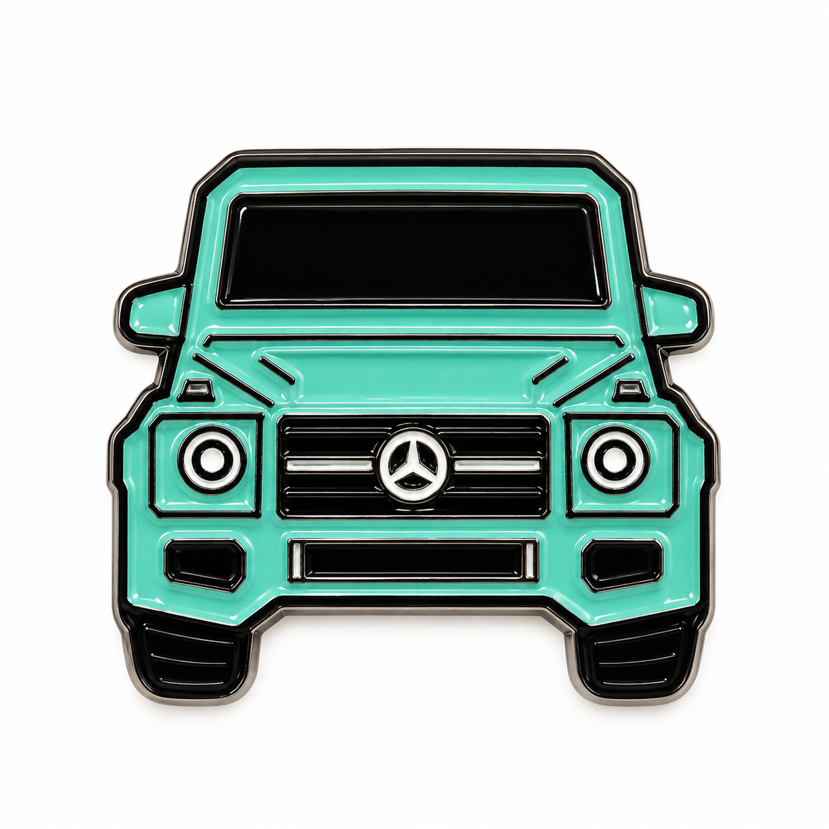 Mint G-Class Front — Metal Phone Sticker