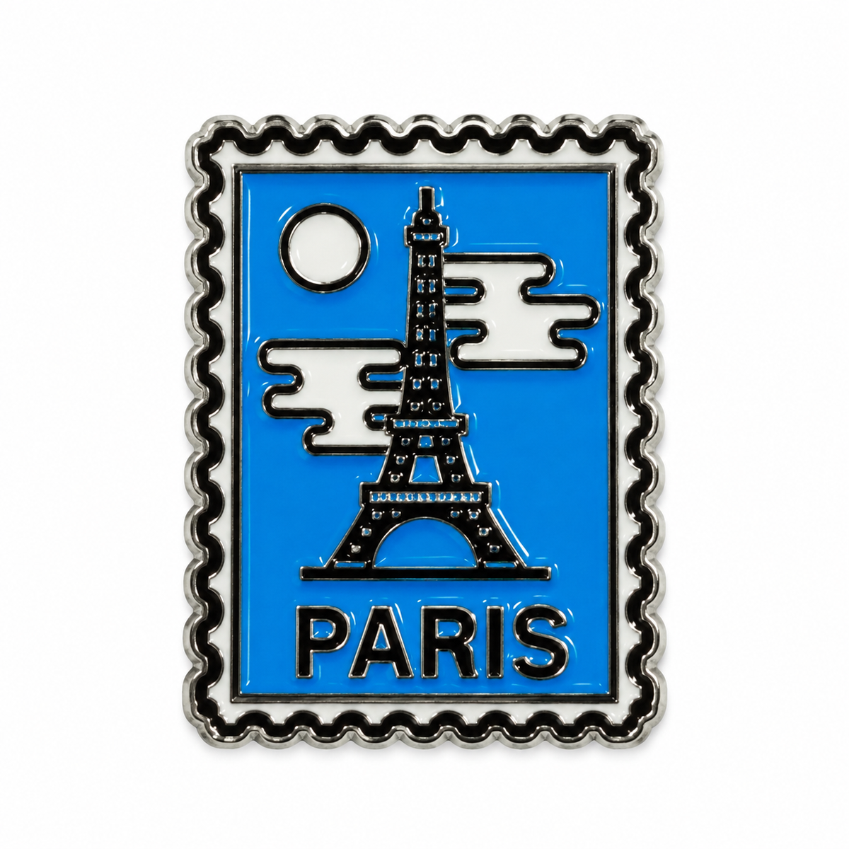 Paris Postage Stamp — Metal Phone Sticker