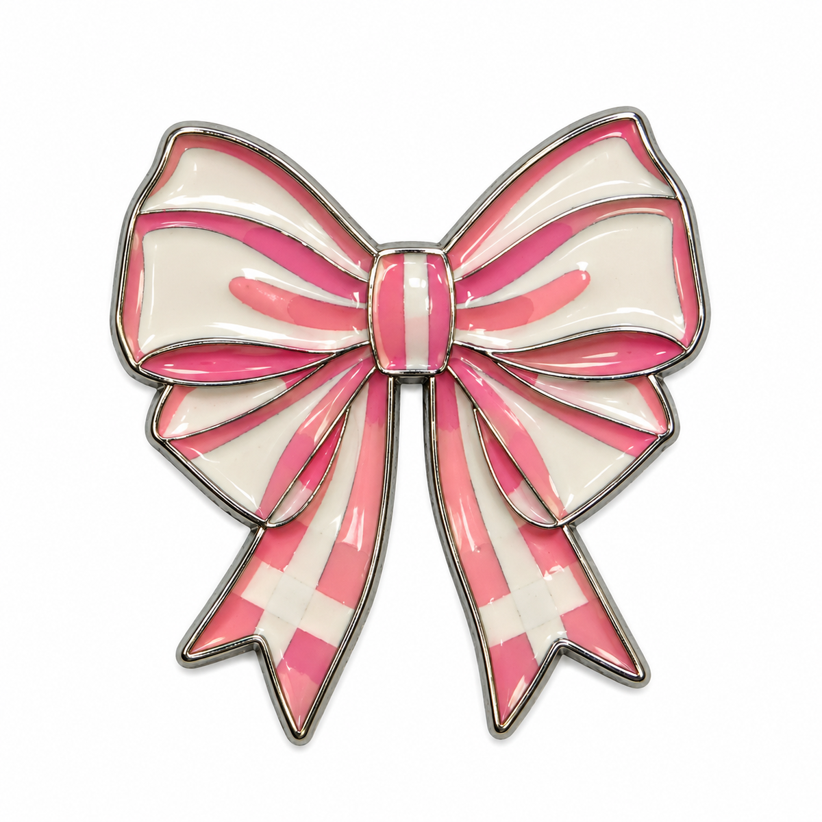 Pink Bow — Metal Phone Sticker