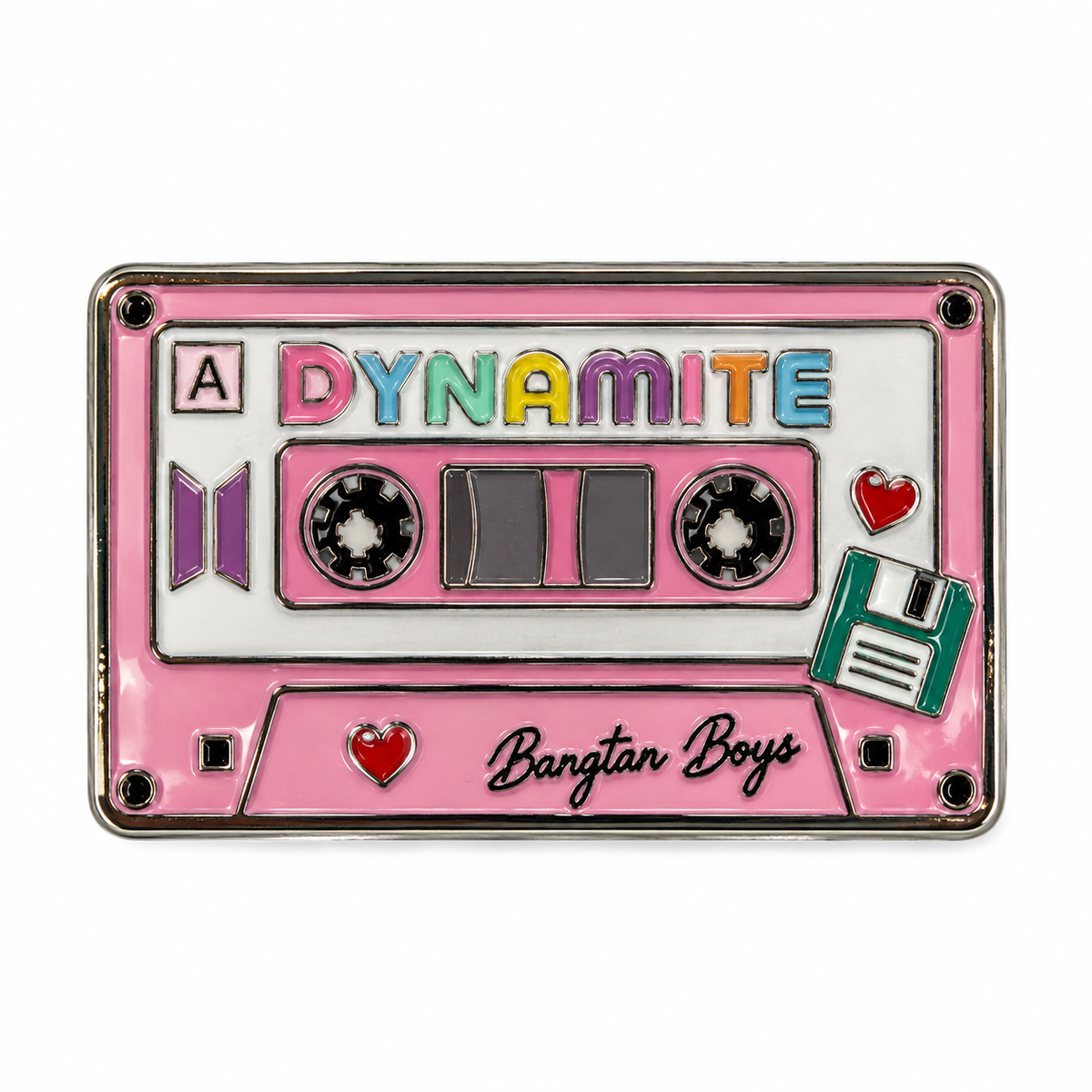 Pink Cassette — Metal Phone Sticker