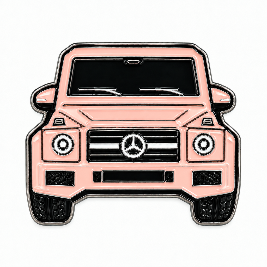 Pink G-Class Front — Metal Phone Sticker