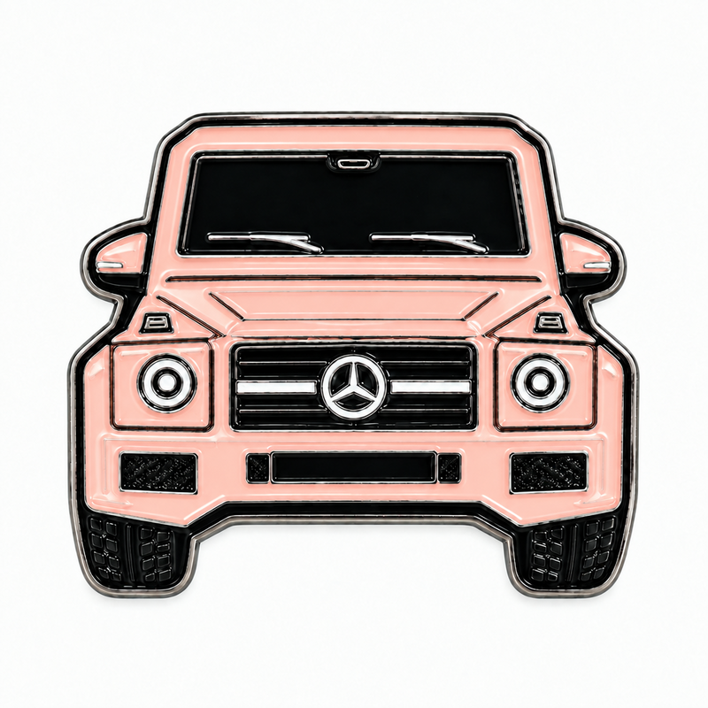 Pink G-Class Front — Metal Phone Sticker