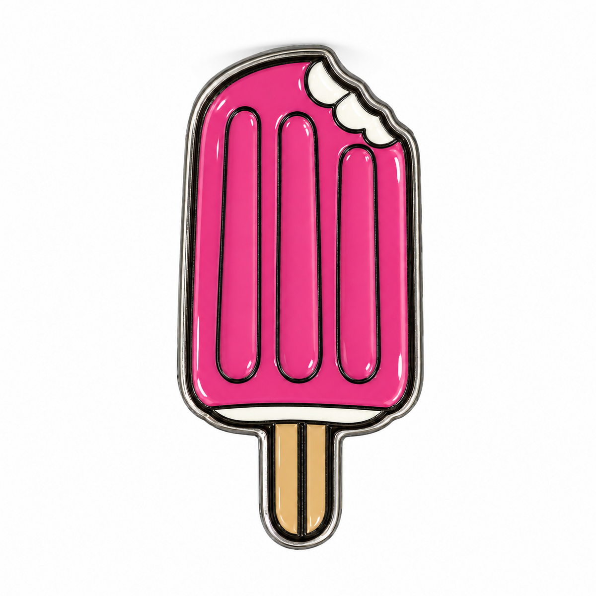 Pink Ice Lolly — Metal Phone Sticker