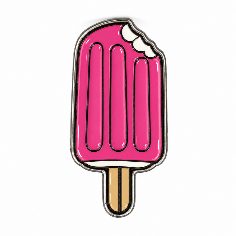 Pink Ice Lolly — Metal Phone Sticker