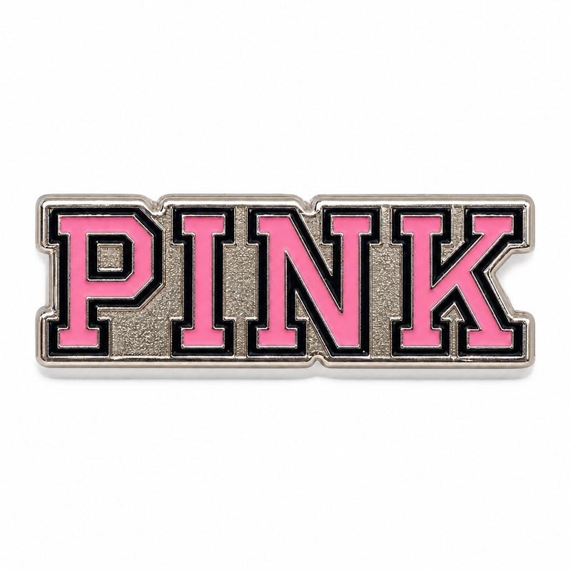 PINK Lettering — Metal Phone Sticker