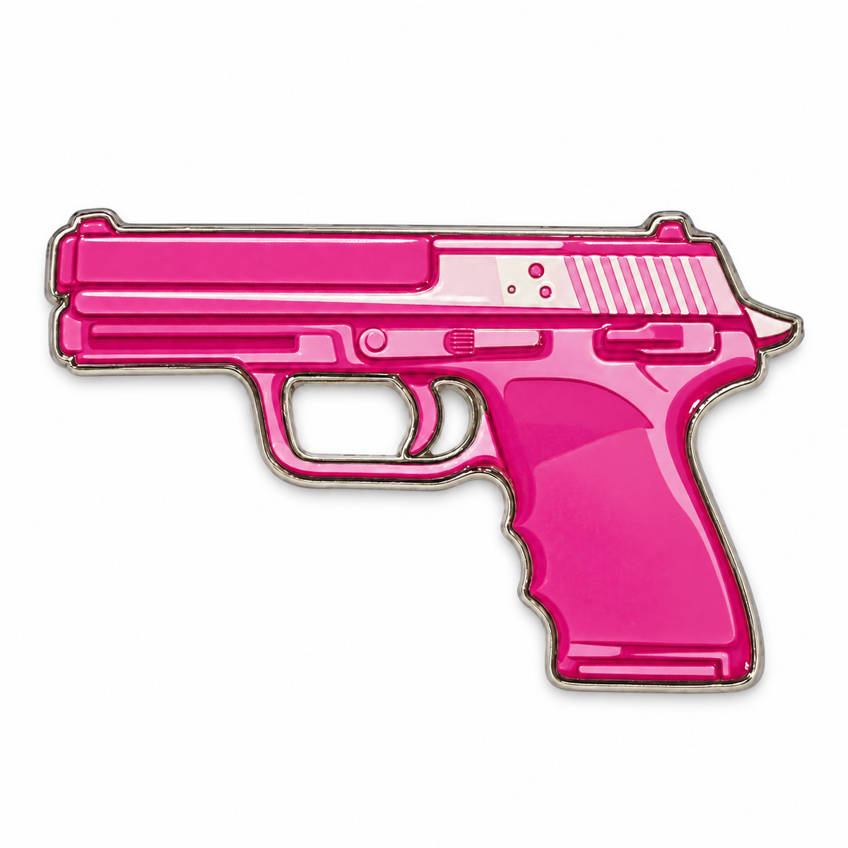 Pink Pistol — Metal Phone Sticker