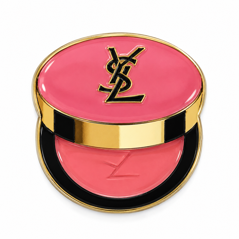 Pink YSL Compact — Metal Phone Sticker