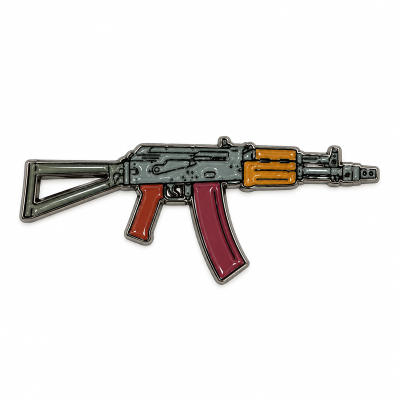 SMG Rifle Gun — Metal Phone Sticker