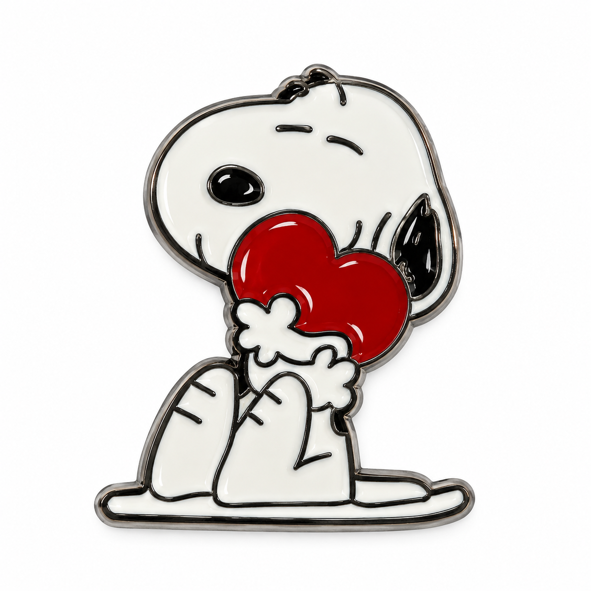 Snoopy Heart — Metal Phone Sticker