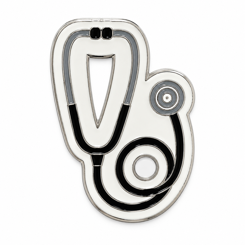 Stethoscope — Metal Phone Sticker