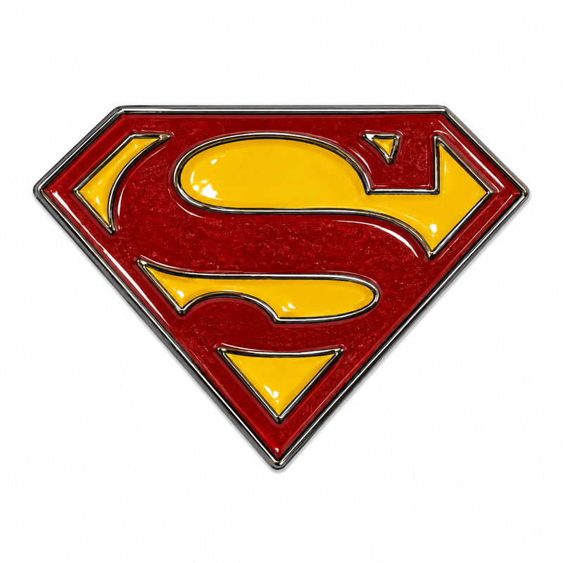 Superman Shield — Metal Phone Sticker