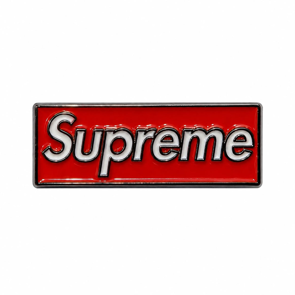 Supreme Red Box Logo - Metal Sticker