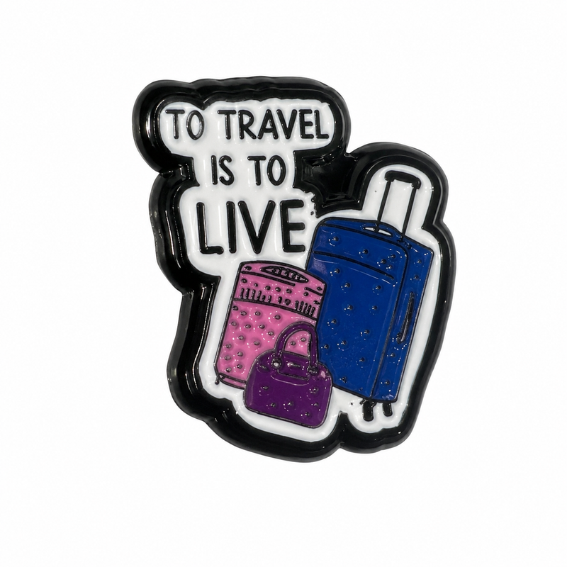 To Travel Is To Live - Metal Sticker